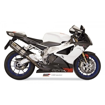 Escape MIVV 2 SLIP-ON SUONO ST. STEEL WITH CARBON CAP APRILIA RSV 1000 2004-08 / TUONO Fighter 1000 2006-10