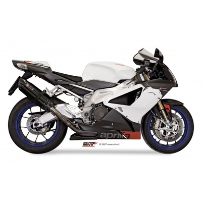 Escape MIVV 2 SLIP-ON SUONO BLACK WITH CARBON CAP APRILIA RSV 1000 2004-08 / TUONO Fighter 1000 2006-10