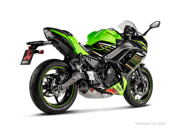 Sistema de escape completo Racing Line para carretera AKRAPOVIC EXHAUST RAC SS/TI KAWASAKI Z650 Homologado