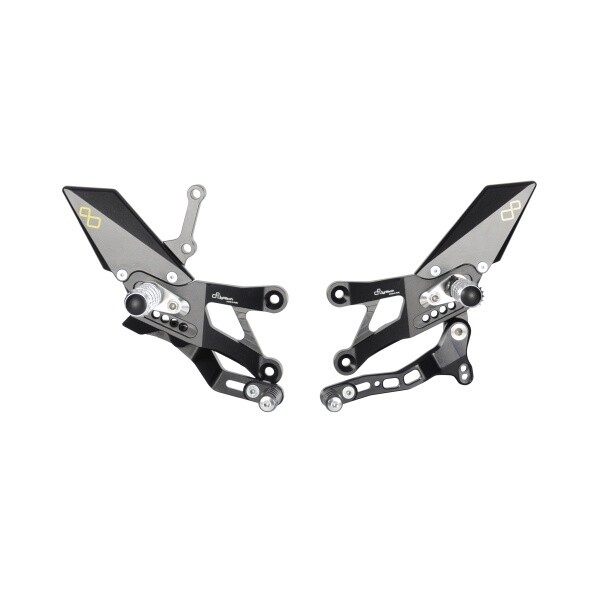 Lightech Estribera Regulable con Estribo Abatible para Yamaha YZF R6
