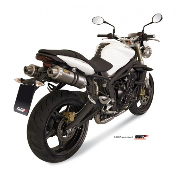 Escape MIVV 2 SLIP-ON GP TITAN TRIUMPH STREET TRIPLE 2007-12 Homologado