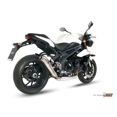 Escape MIVV 2 SLIP-ON GHIBLI ST. STEEL TRIUMPH SPEED TRIPLE 2011-15 Homologado