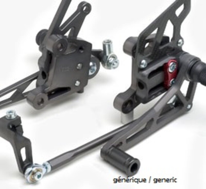 Estriberas GILLES MULTI-POSITION REARSETS FOR KAWASKI ZX6R AND ZX636 1998-02