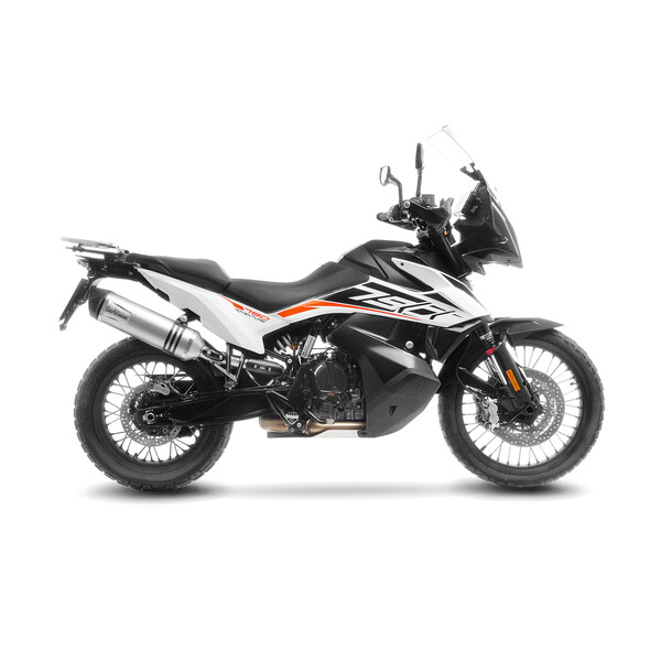 Silenciador Slip-On LV One Evo Acero inox. LEOVINCE MUFFLER LVONE EVO HUSQVARNA NORDEN / KTM ADVENTURE 790/890 / CF MOTO MT 800 Homologado