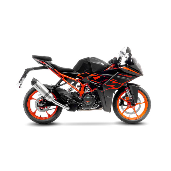 Silenciador Slip-On LV One Evo Acero inox. LEOVINCE MUFFLER LVONE EVO KTM RC125 / 390 Homologado