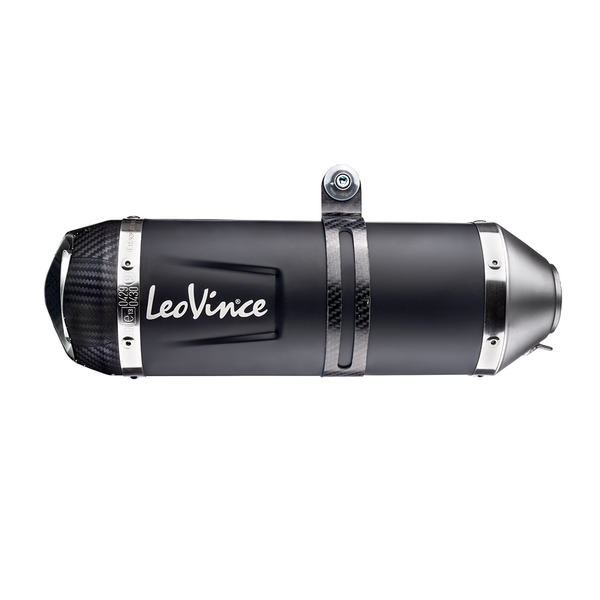 Silenciador Slip-On LV One Evo Black Edition. LEOVINCE MFLR LV1 EVO SS BK HONDA TRANSALP XL 750 ABS	Homologado