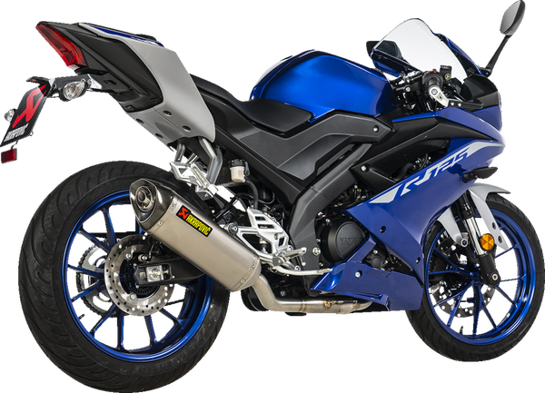 Sistema de escape completo Racing Line para carretera AKRAPOVIC EXHST RAC TI/CF MT-125 Homologado
