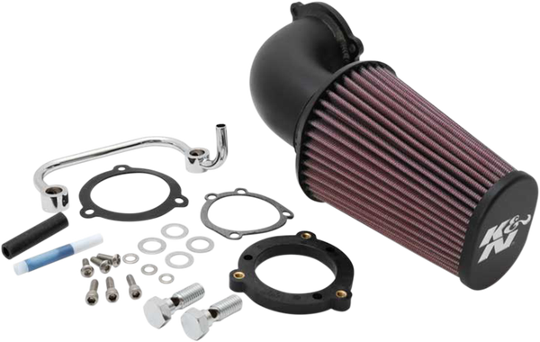 Sistema de admisión Aircharger® con kit de tubo de admisión de aluminio doblado con mandril para HD 07-19 XL
