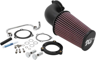 Sistema de admisión Aircharger® con kit de tubo de admisión de aluminio doblado con mandril para HD 07-19 XL