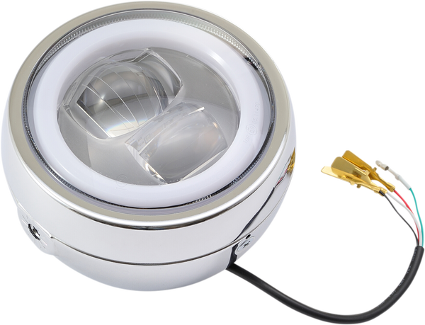 Foco delantero encapsulado homologado. DAYTONA LED HDLGHT CAPSULE120 SIDE CROMADO