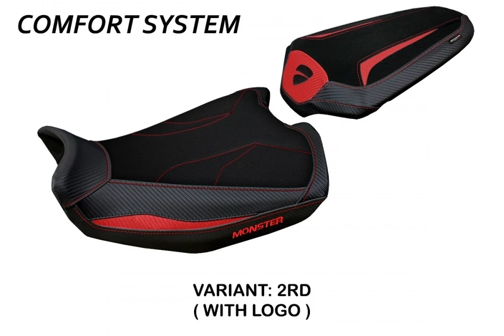 Funda de asiento compatible con Ducati Monster 937 (2021) modelo Linosa comfort system
