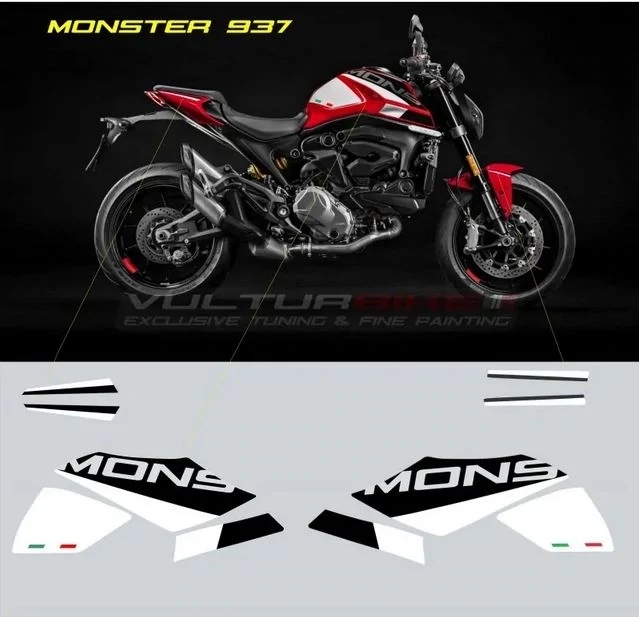 Kit adhesivos nueva decoración - Ducati Monster 937