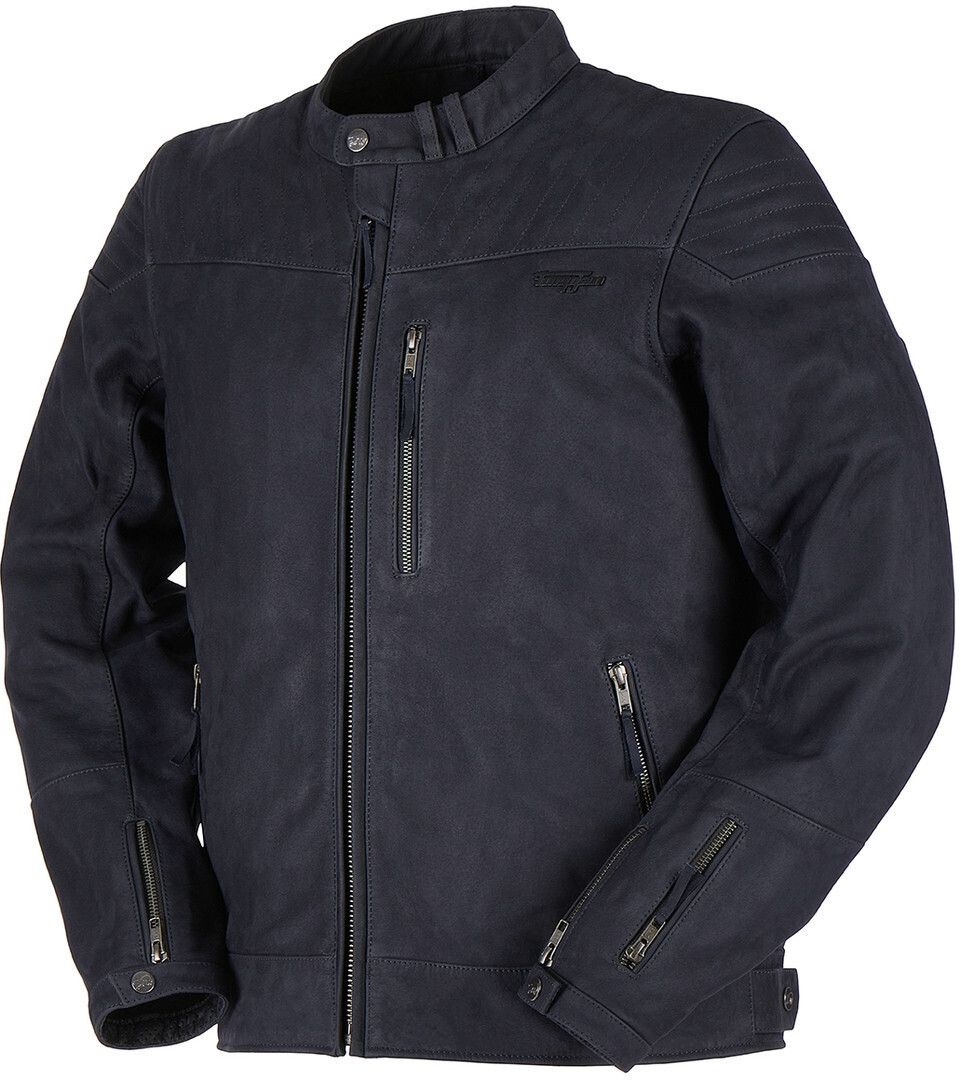 Furygan Clint Evo Azul Chaqueta de cuero para motocicleta
