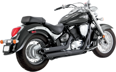 Escape Twin Slash Staggereds  Vance & Hines EXH BLK STAGM50/C50 05-09 SUZUKI C50 / M50Z / VL800