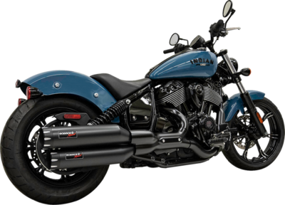 Silenciadores Slip-On 4 Silenciadores Slip-On 4" BASSANI XHAUST MUFFLER 4 AFT-CAT C CHIEF 111 ABS BLACK 2022 / 2025