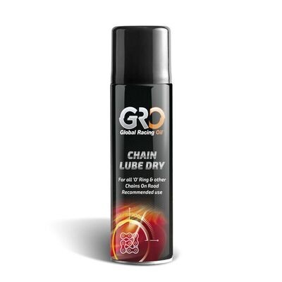 Grasa Spray de Cadenas Gro Chain Lube Dry 500 ml (Base Teflón)