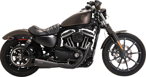 Sistema de escape ascendente 2 en 1 Vance & Hines EXHAUST 2 INTO 1 STAINLESS UPSWEEP BLACK SPORTSTER