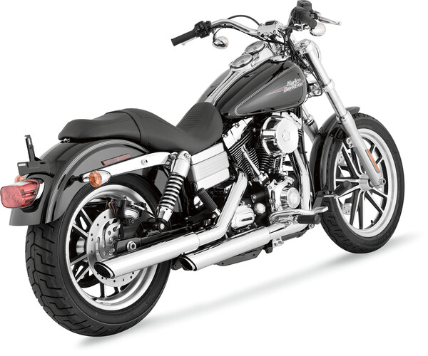 Silenciadores Slip-On 3" Round Twin-Slash Vance & Hines MUFFLER TW-SL CH 91-17FXD