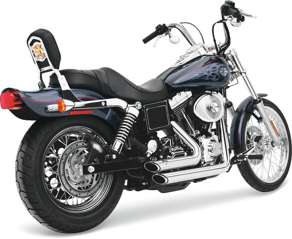 Sistema de escape Shortshots escalonado Vance & Hines EXHAUST SS STAG 91-05DYNA
