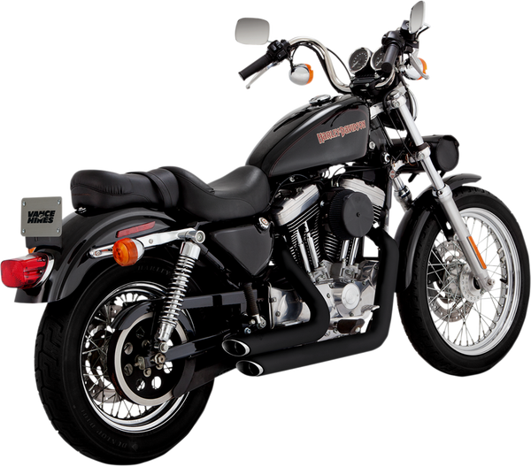 Sistema de escape Shortshots escalonado Vance & Hines EXHAUST SS STG BLK99-03XL