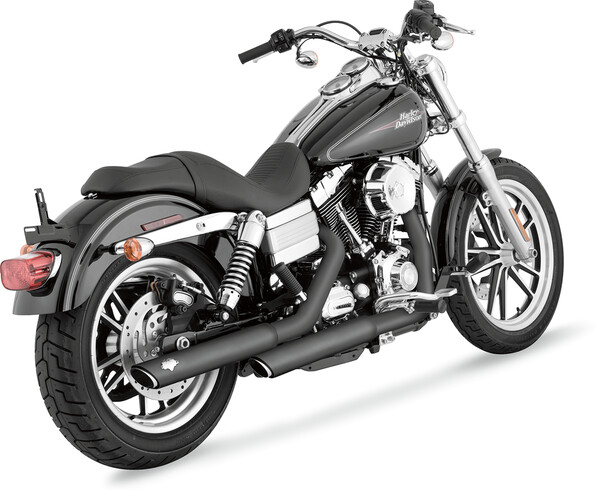 Silenciadores Slip-On 3" Round Twin-Slash Vance & Hines MUFFLER TW-SL BL 91-16FXD