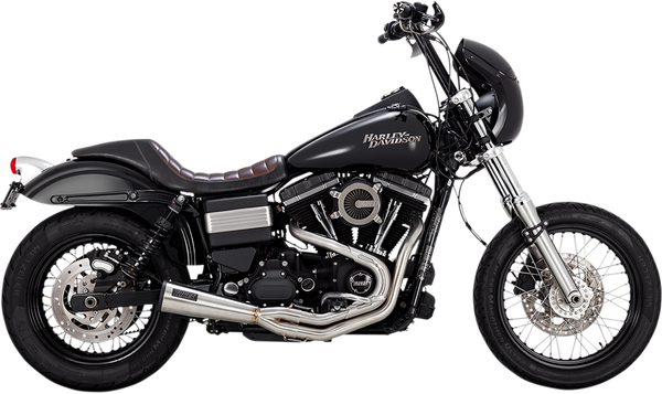 Sistema de escape 2-en-1 Upsweep inox. Vance & Hines EXHAUST 2-1 SS 91-17 DYNA