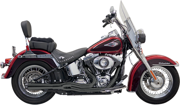 Sistema Road Rage II B1 Power 2-en-1 BASSANI EXHAUST MEGA BLK ST86-11