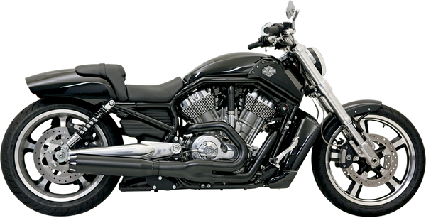 Sistema Road Rage II B1 Power 2-en-1 BASSANI EXHAUST B1 VROD 07-17 BK