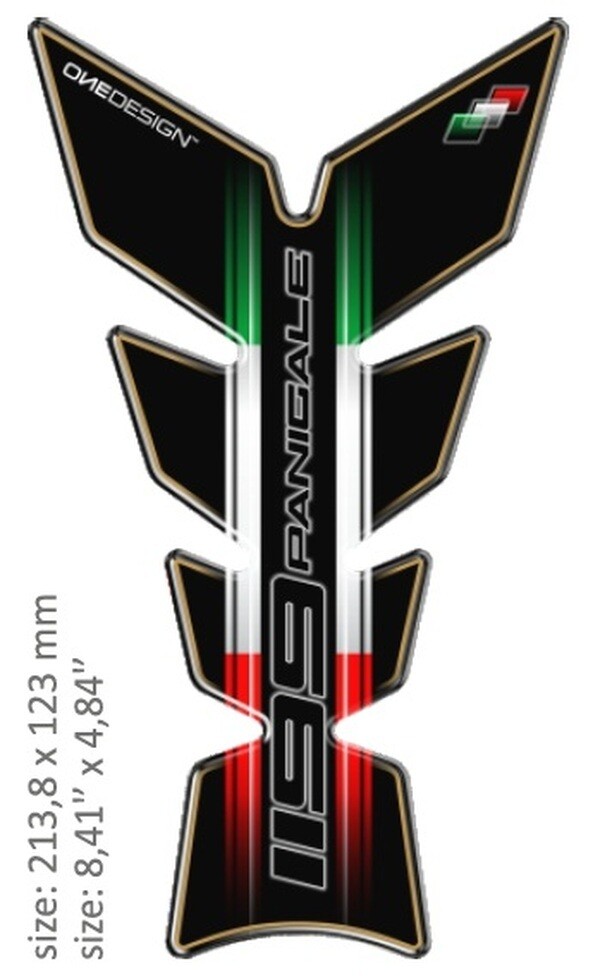 Almohadilla para depósito blanda en resina ONEDESIGN para DUCATI 1199