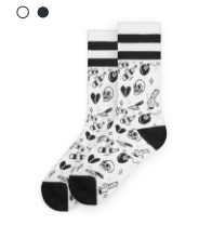 American Socks Mid High Flash Tattoo