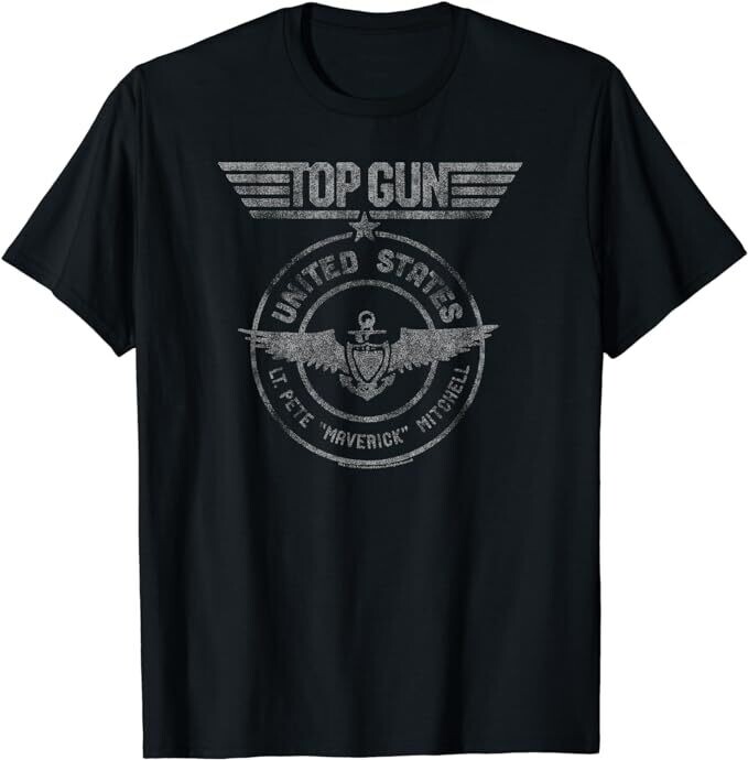 Camiseta Top Gun Sello del teniente Pete Mitchell