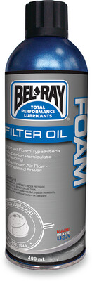 Aceite para filtros de espuma BEL-RAY
OIL FOAM FILTER SPRAY 400ML