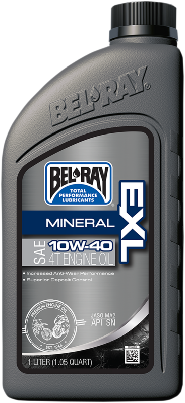 Aceite motor 4T mineral EXL BEL-RAY
OIL EXL MINERAL 4T 10W-40 1L