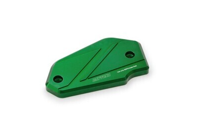 Daytona TAPA CILINDRO MAESTRO ALEACIÓN CNC, VERDE, DELANTERO KAWASAKI Z650 Z900