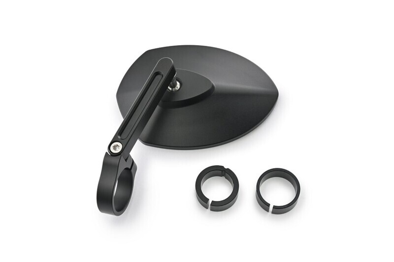 Daytona "D-MIRROR-23" ESPEJO DE EXTREMO DE BARRA DE ALUMINIO NEGRO