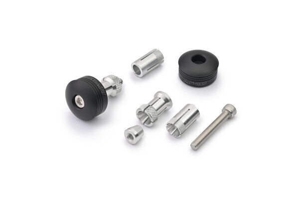 Daytona TERMINALES DE MANILLAR "RING" CNC NEGRO 14-19MM