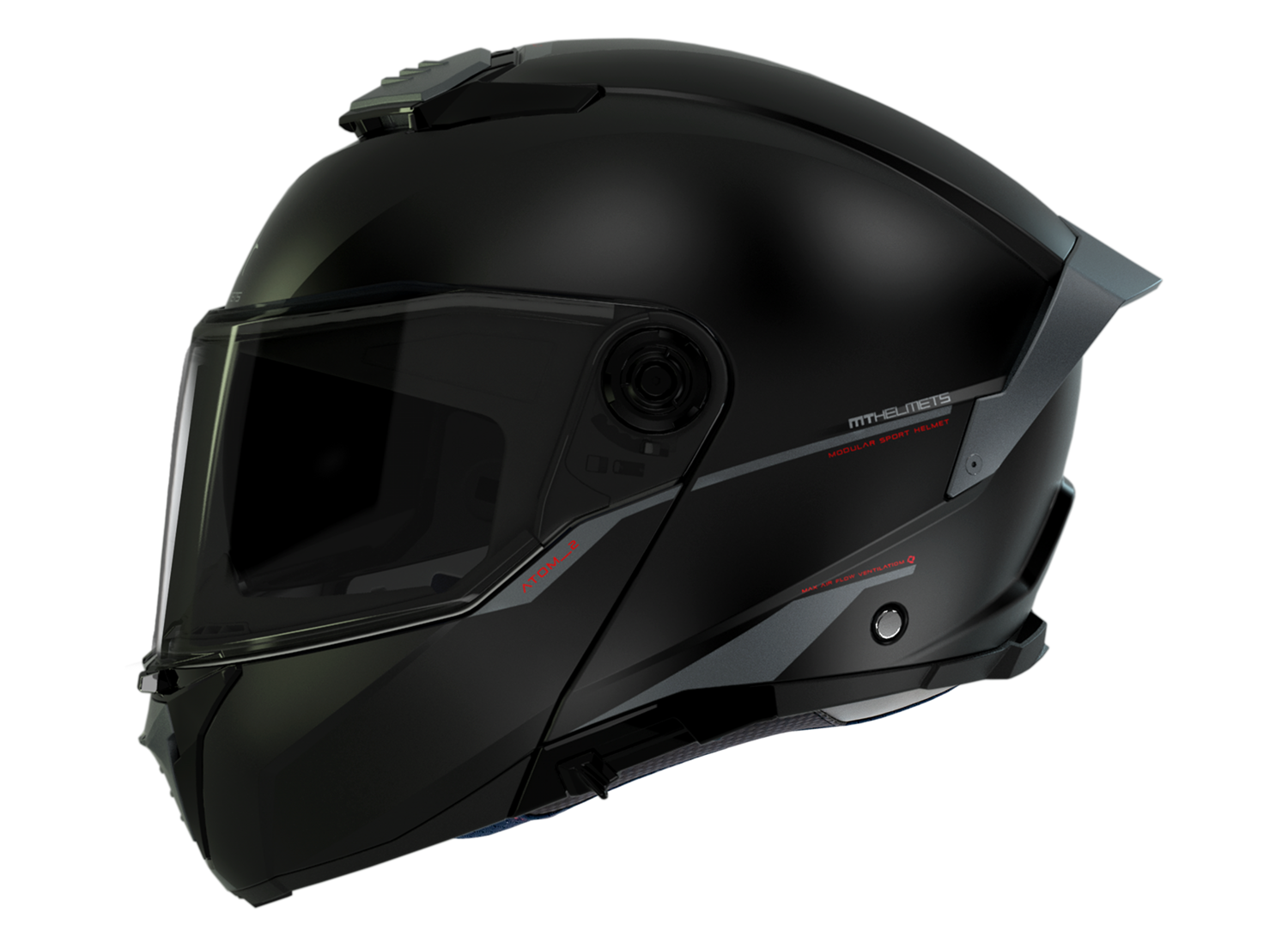 MT Helmets ATOM 2 SV SOLID A1 NEGRO MATE