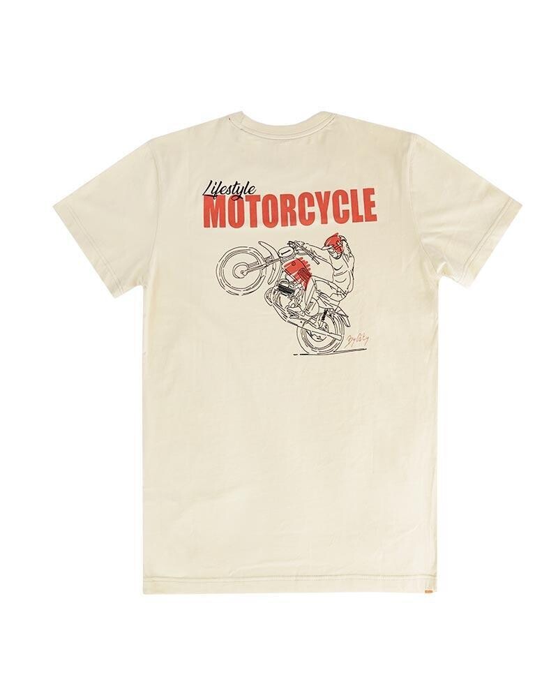 CAMISETA MOTORLIFE BEIGE