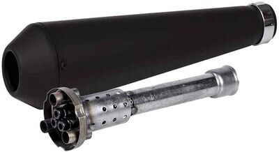 Terminal de escape Megaton negro mate con DB killer Terminal de escape Megaton negro mate con DB killer