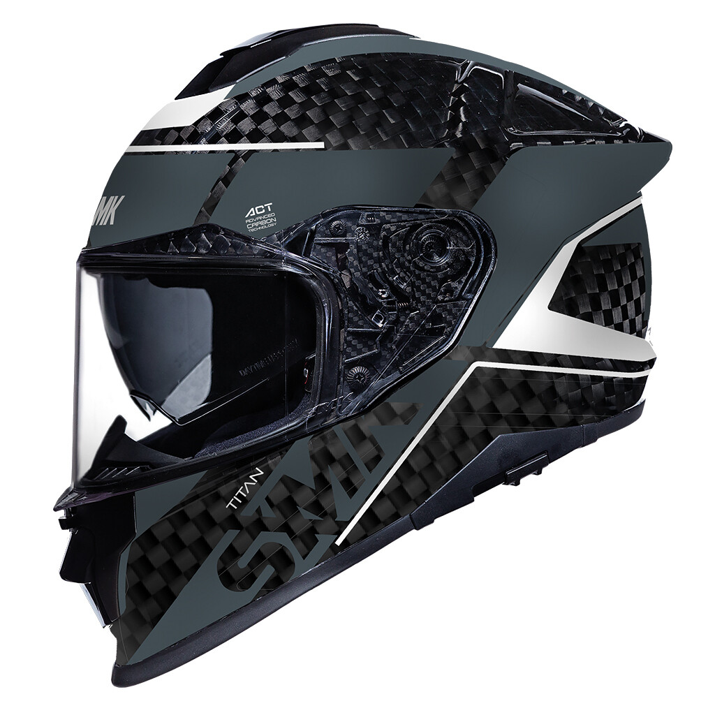 SMK TITAN CARBONO NERO DECORADO BRILLO (GL261)