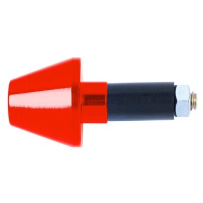 Contrapesos de manillar cónicos aluminio universales  - Rojo