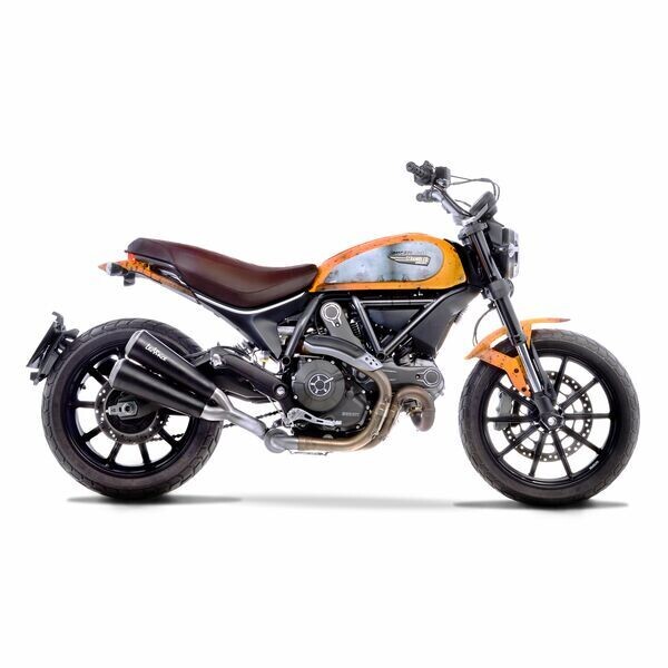 Silenciador Slip-On GP Duals Leo Vince para Ducati Scrambler homologado