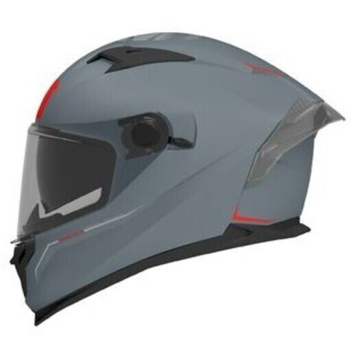 MT HELMETS BRAKER SV SOLID A12 GRIS BRILLO