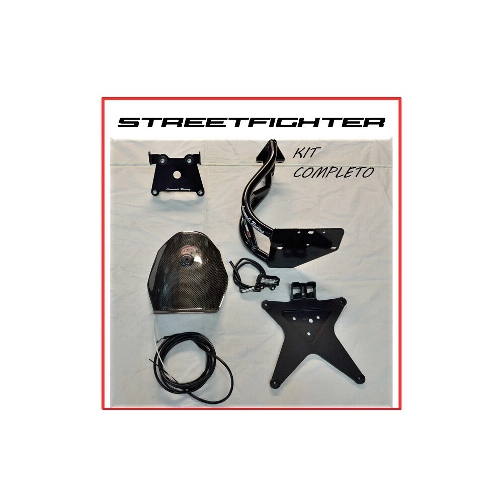KIT PORTA MATRÍCULA UN BRAZO BAJO STREETFIGHTER 848/1098