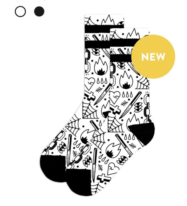 American Socks Mid High Broken Chain