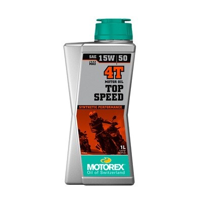 Aceite MOTOREX 15W50 TOP SPEED 4T 1L