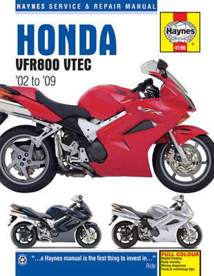 Manual de reparación motocicleta HONDA VFR800