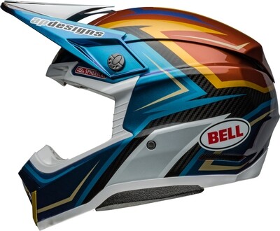 Casco BELL Moto-10 Spherical - Tomac Replica 24 Gloss White/Gold