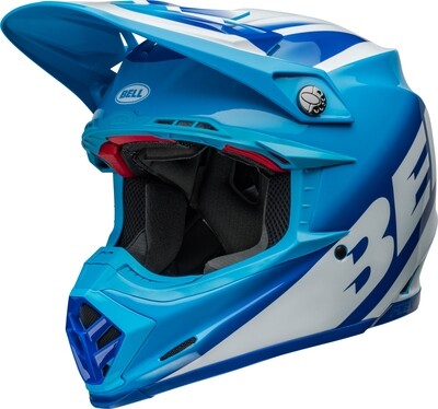 Casco BELL Moto-9S Flex - Rail Gloss Blue/White