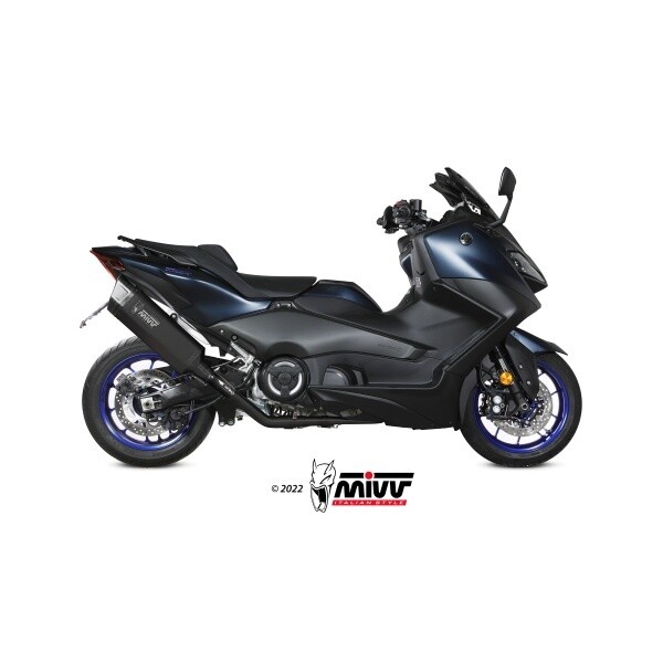 Escape completo MIVV FULL SYSTEM 2x1 SR-1 BLACK TITANIUM YAMAHA T-MAX 560 2022-23